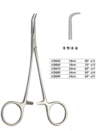 金鐘分離結(jié)扎鉗20cm JC8670 20cm 80°×17全齒