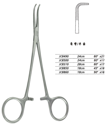 金鐘分離結扎鉗18cm JC8850 18cm 45°×18半齒
