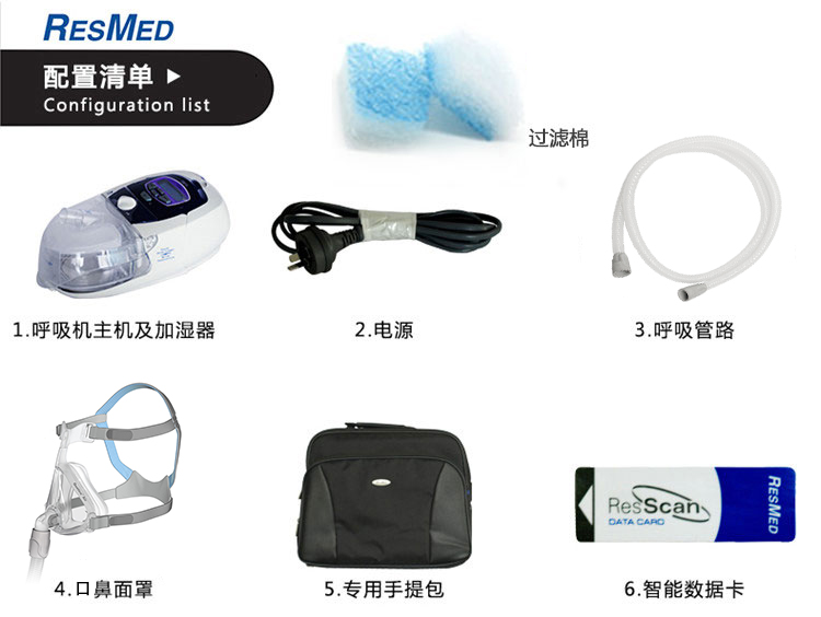 瑞思邁呼吸機(jī)VPAP IV ST 全自動雙水平 有效治療慢阻肺/肺心病/呼吸功能不全